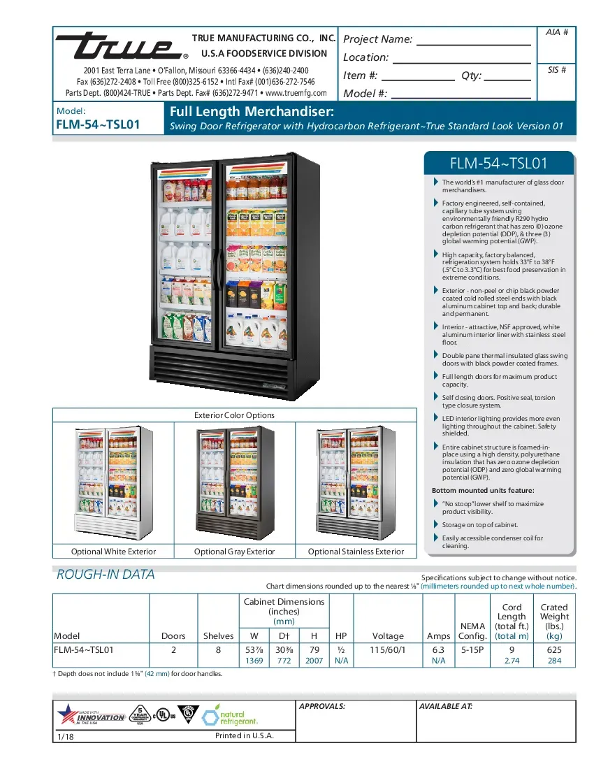true-manufacturing-flm-54-tsl01-refrigerator-merchandiser-115v-swing-doors-260726bmc53a.pdf