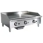 Adcraft Admiral Craft Equipment, BDCTG-36T, Gas Griddle