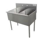 Advance Tabco , 4-2-48, Sink, (2) Two Compartment
