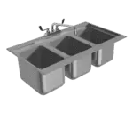 Advance Tabco DBS-3, Underbar Sink, Drop-In