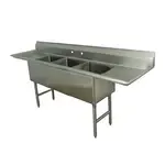 Advance Tabco FC-3-1620-18RL, Sink, (3) Three Compartment