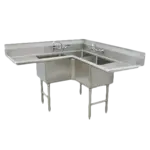 Advance Tabco , FC-K6-18D, Sink, Corner, Compartment