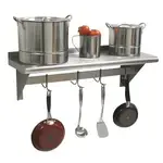 Advance Tabco PS-12-84, Overshelf, Wall-Mounted With Pot Rack