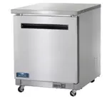 Arctic Air AUC27R, 1 DOOR Undercounter REFRIG, Self-Closing Door, Self-Contained