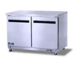 Arctic Air AUC48F, 2 DOOR Undercounter FREEZER, 48.25" W, Self-Closing Door, Self-Contained