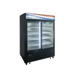 Atosa USA , MCF8727GR, Black Exterior Sliding Glass Two (2) Door Refrigerator