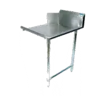BK Resources BKCDT-48-R, Dishtable, Clean Straight, Adjustable Bullet Feet