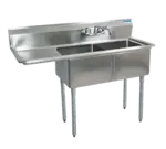 BK Resources BKS-2-1620-12-18L, Sink, (2) Two Compartment