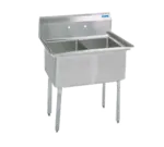 BK Resources BKS-2-1620-12, Sink, (2) Two Compartment