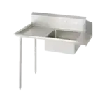 BK Resources BKSDT-36-L, Dishtable, Soiled, Adjustable Bullet Feet