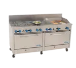 Comstock-Castle , 2F330-24, Range, 72", 8 Burners, 24" Griddle
