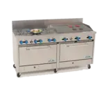 Comstock-Castle , 2F330-3RB, Range, 72" Restaurant, Gas