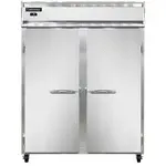 Continental Refrigerator 2FEN, Freezer, Reach-In, Two-Section, Self-Contained, Solid Doors