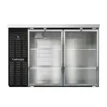 Continental Refrigerator BB50NGD, Back Bar Cabinet, Refrigerated, 50" W, Glass Doors, Black