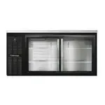 Continental Refrigerator BB69NSGD, Back Bar Cabinet, Refrigerated, 69" W, Glass Doors, Black