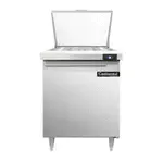 Continental Refrigerator D27N12M, Refrigerated Counter, Mega Top Sandwich / Salad Unit, 27" W, 1 Door, Adjustable Legs