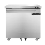 Continental Refrigerator D32N-U, Refrigerator, Undercounter, Reach-In, 32" W, Rehingeable Door, Front Breathing