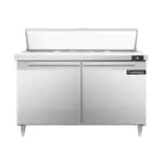 Continental Refrigerator D48N12, Refrigerated Counter, Sandwich / Salad Unit, 48" W, 2 Doors, Made In USA