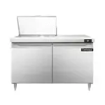 Continental Refrigerator D48N12M, Refrigerated Counter, Mega Top Sandwich / Salad Unit, 48" W, 2 Doors, Adjustable Legs