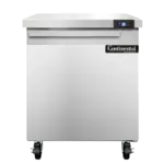 Continental Refrigerator SW27N, Refrigerated Counter, Work Top, 27" W, 1 Door, Made In USA
