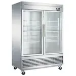 Dukers USA D55F-GS2, Reach-in Freezer, Glass Door