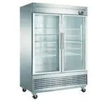 Dukers USA D55R-GS2, Two Glass Door Refrigerator