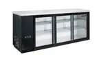 Dukers USA DBB72-S3, Back Bar Cooler, Glass Door