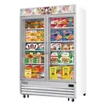 Everest Refrigeration EMGF48, Freezer, Merchandiser, 230V, Glass Door, Two-Section