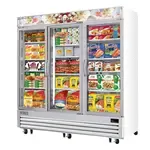 Everest Refrigeration EMGF69, Freezer, Merchandiser, 230V, Glass Door, Three-Section