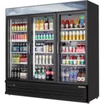 Everest Refrigeration EMSGR69B, Glass Door Merchandiser Refrigerator, Black