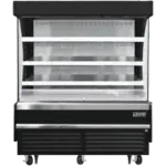 Everest Refrigeration EOMV-60-B-28-S, Open Air Merchandisers, Vertical, Black