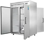 Everest Refrigeration ESPT-2S-2S, Upright Reach-In Pass-Thru Refrigerator, 2 Sections, Solid Door