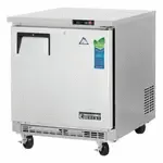 Everest Refrigeration ETBR1, Refrigerator, Undercounter, Reach-In, 115V, 27-3/4" W, Self-Closing Door