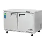 Everest Refrigeration ETBR2, Refrigerator, Undercounter, Reach-In, 115V, 47-1/2" W, Self-Closing Door
