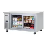 Everest Refrigeration ETGR2, Refrigerator, Undercounter, Reach-In, 115V, 59-1/4" W, Glass Doors