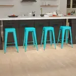 Flash Furniture , 4-ET-31320-30-TL-R-GG, Restaurant Barstools, Backless, Indoor, Stackable