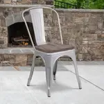 Flash Furniture , CH-31230-SIL-WD-GG, Restaurant Chairs, Curved, Indoor, Stackable