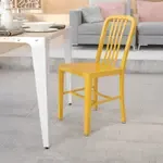 Flash Furniture , CH-61200-18-YL-GG, Indoor Outdoor Chairs, Yellow, Industrial