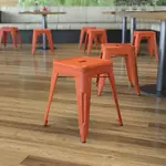 Flash Furniture , ET-BT3503-18-ORG-GG, Restaurant Barstools, Indoor, Stackable, Orange