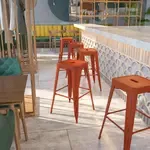 Flash Furniture ET-BT3503-30-RD-GG, Indoor Outdoor Barstools, Stackable, Red, Industrial