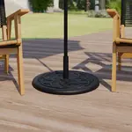 Flash Furniture GM-UB19-BRNZ-GG, Umbrella Bases, Round, Weather Resistant