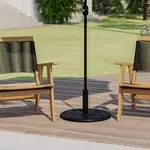 Flash Furniture GM-UB19-BZ-GG, Umbrella Bases, Round, Weather Resistant