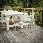 Flash Furniture TLH-015C-GG, Indoor Outdoor Chairs, Stackable, Silver