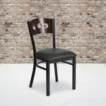 Flash Furniture , XU-DG-6Y2B-WAL-BLKV-GG, Restaurant Chairs, Upholstered, Black, 500 Lb. Weight Capacity
