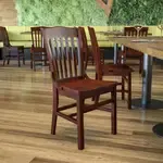 Flash Furniture , XU-DG-W0006-MAH-GG, Restaurant Chairs, Mahogany, 800 Lb. Weight Capacity