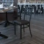 Flash Furniture XU-DG694BLAD-BLKV-GG, Restaurant Chairs, Curved, 500 Lb. Weight Capacity