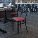 Flash Furniture XU-DG694BLAD-BURV-GG, Restaurant Chairs, Curved, 500 Lb. Weight Capacity