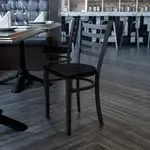 Flash Furniture XU-DG694BLAD-MAHW-GG, Restaurant Chairs, Curved, 500 Lb. Weight Capacity