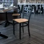 Flash Furniture XU-DG694BLAD-NATW-GG, Restaurant Chairs, Curved, 500 Lb. Weight Capacity