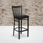 Flash Furniture , XU-DG6R8BSCH-BAR-BLKV-GG, Restaurant Barstools, Upholstered, Black, 500 Lb. Weight Capacity